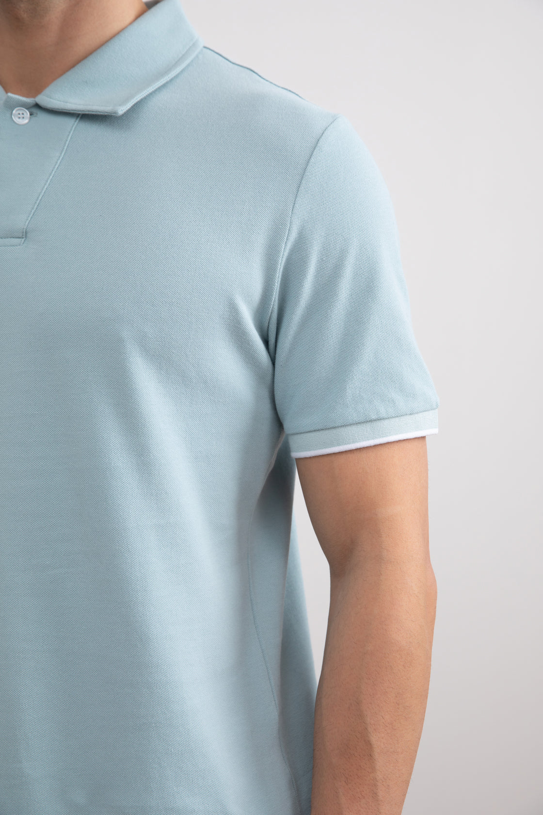 Turqoise Cruise Open Polo Shirt