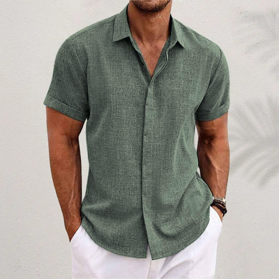 Oliver | Men's Short Sleeve Linen Shirt