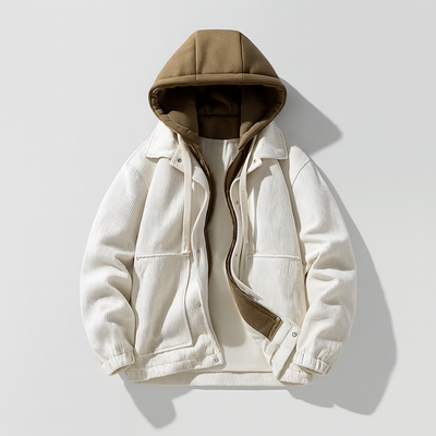 frostshell corduroy hoodie jacket men