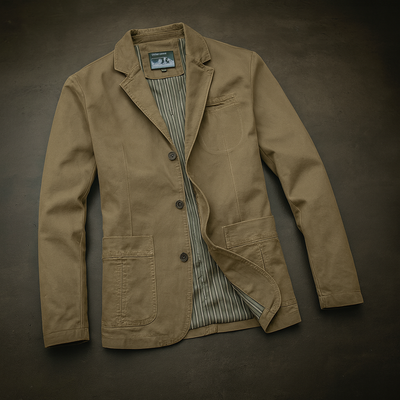 sandstone heritage cotton blazer men