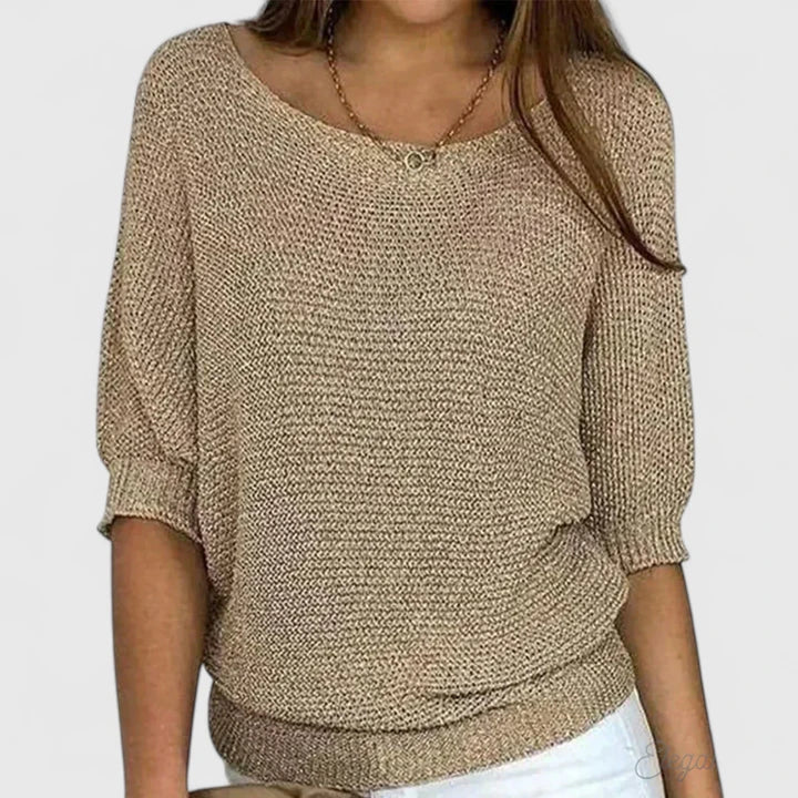beige knit sweater women