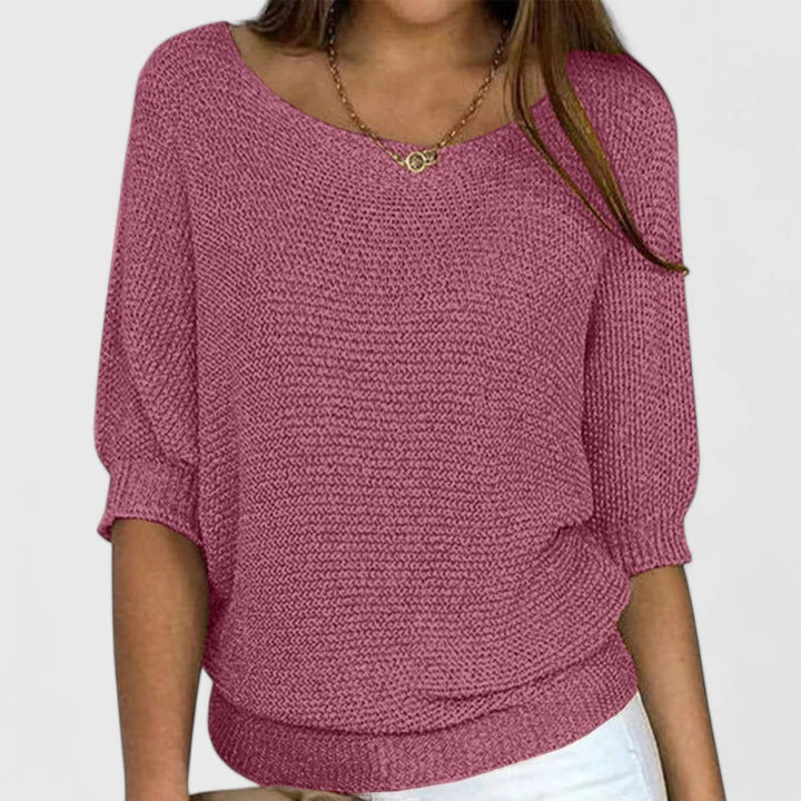 pink knit sweater women