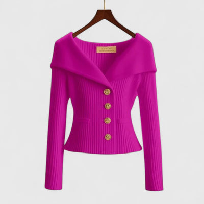 pink knitted cardigan women