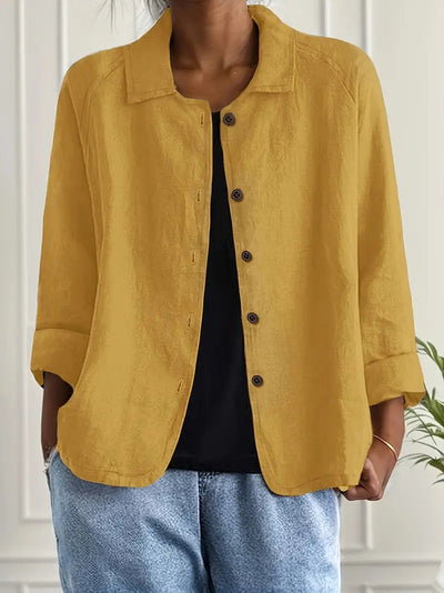 yellow long sleeve shirt women