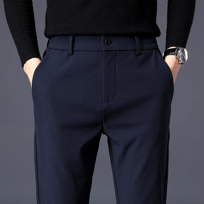 blue mens business casual pants
