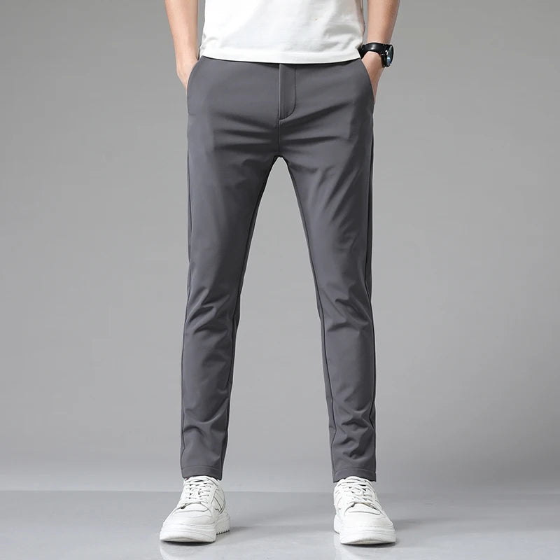 grey mens business casual pants