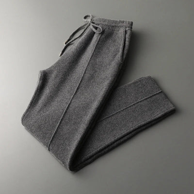 heather gray mens cashmere trousers