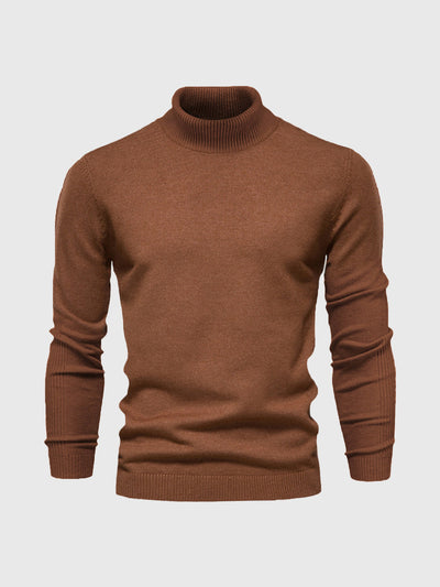 mustard yellow mens knit turtleneck sweater