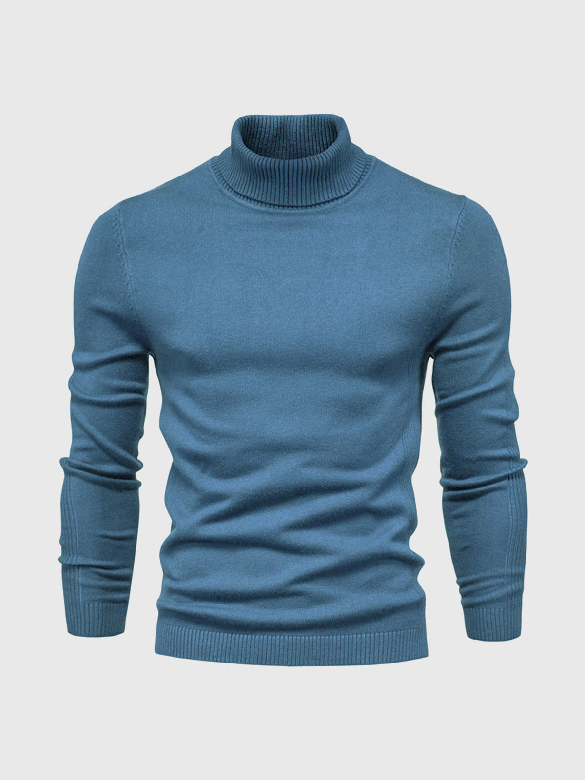 navy blue mens knit turtleneck sweater