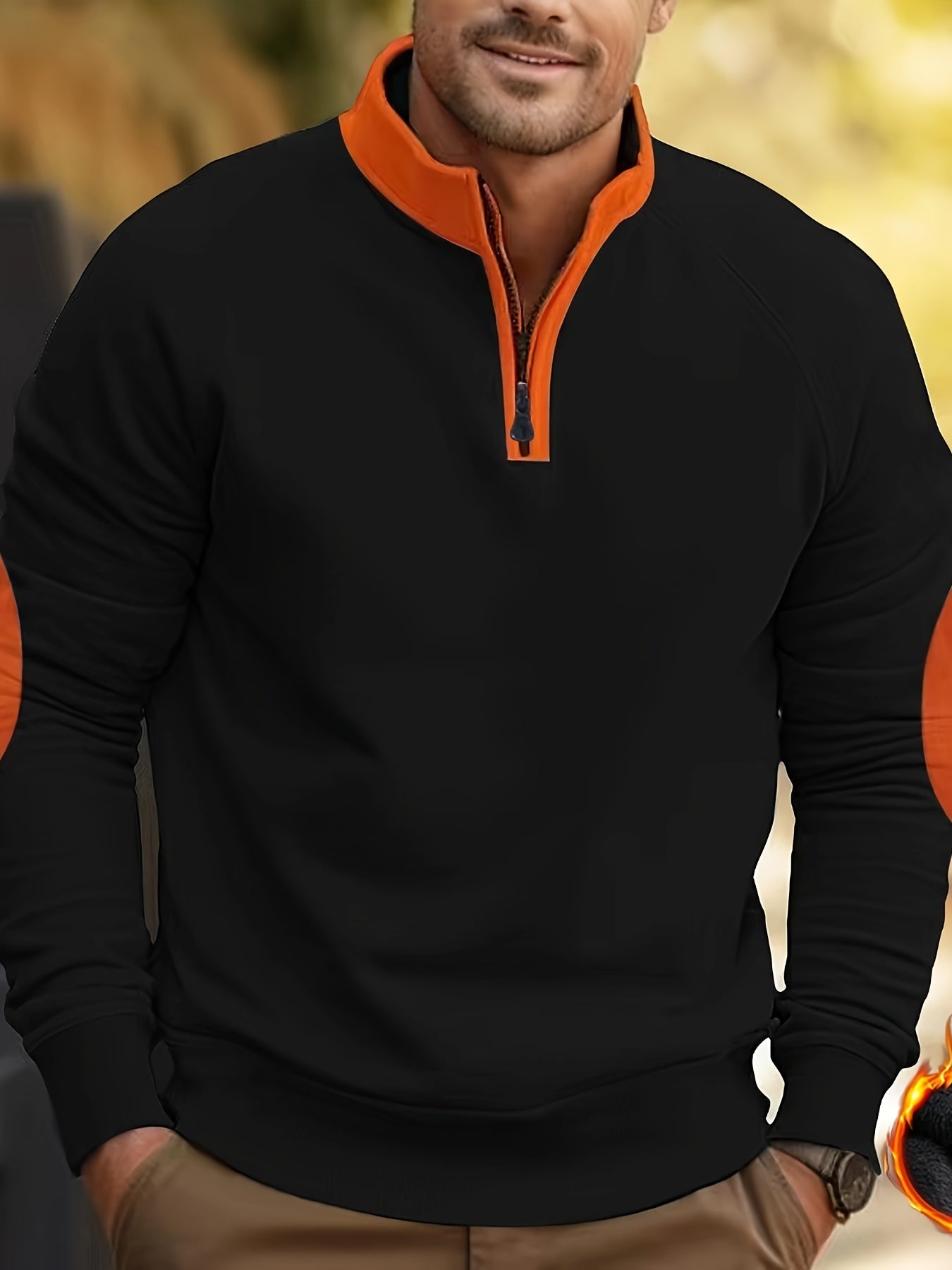 black men’s long sleeve sweatshirt
