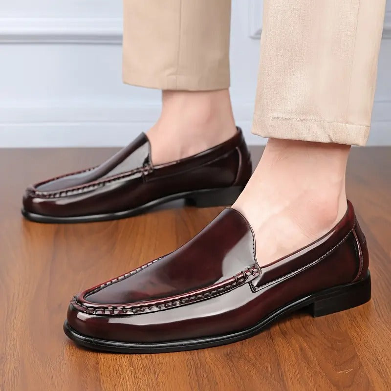 brown mens smart casual loafers