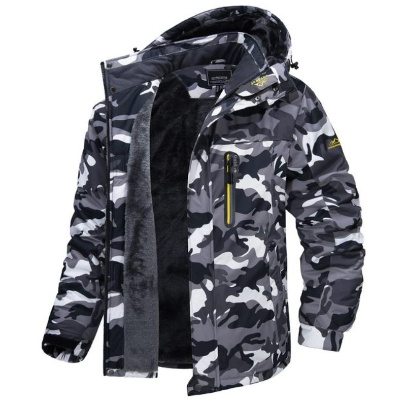 camouflage men’s waterproof winter coat