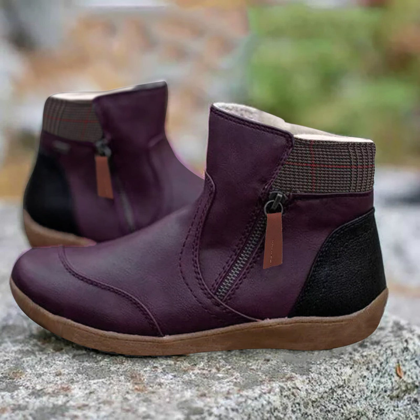 purple waterproof women’s boots