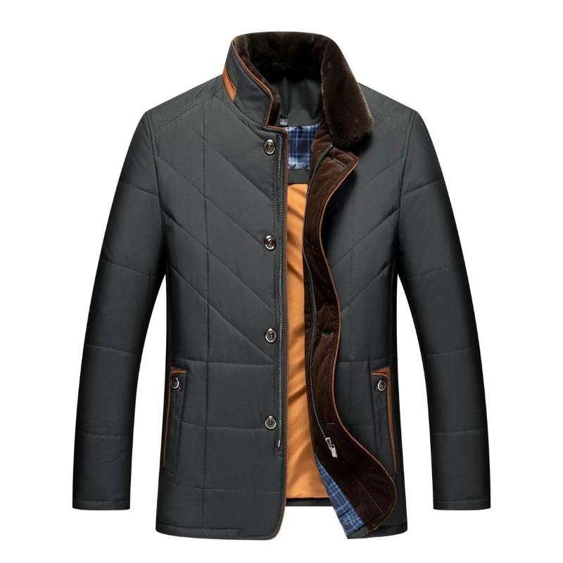 black quilted winter jacket men