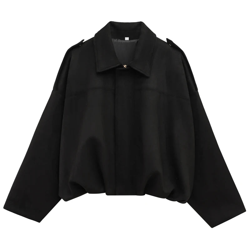 black suede crop jacket women