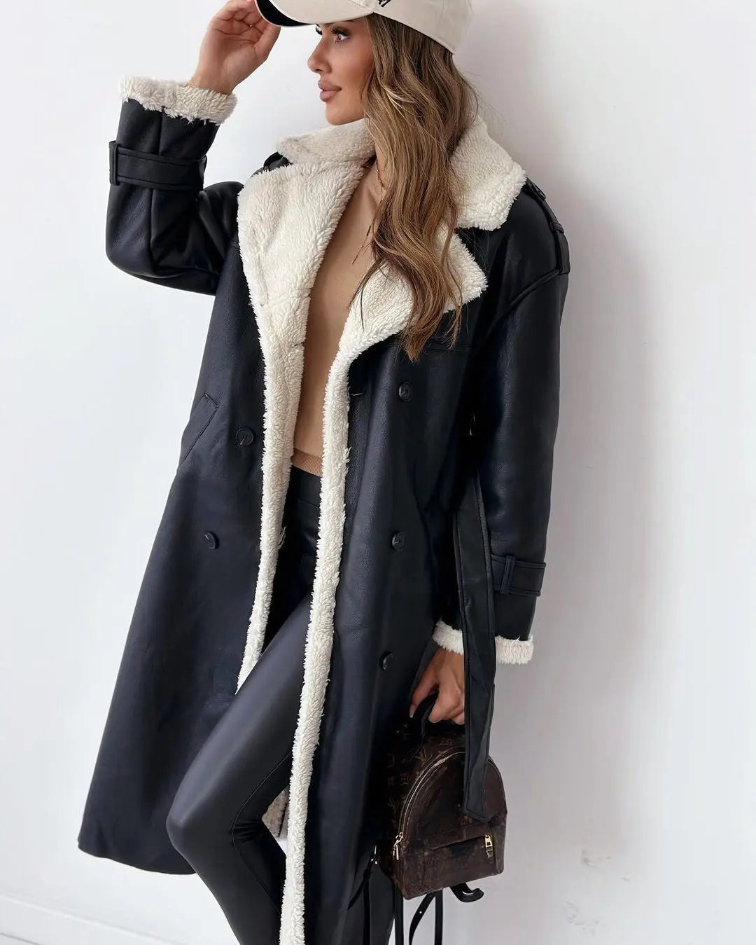 black teddy trench coat women