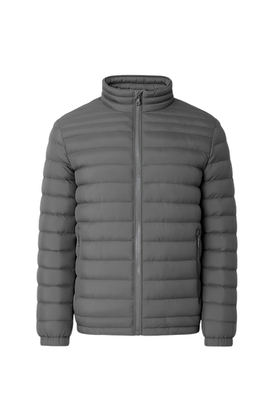 gray winter puffer jacket men without model