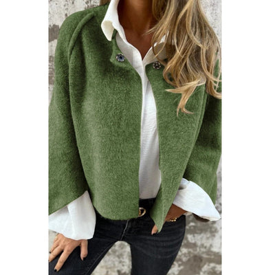 green women’s boxy jacket