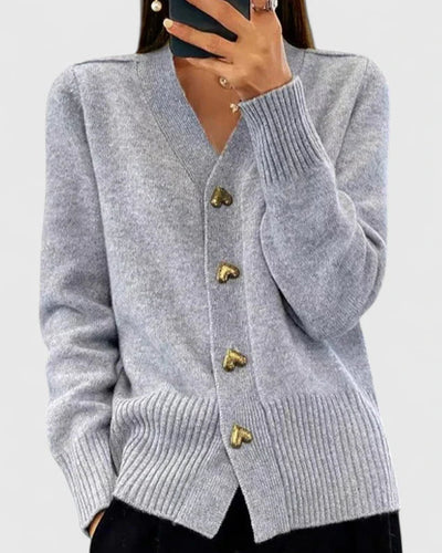gray women’s cardigan sweater