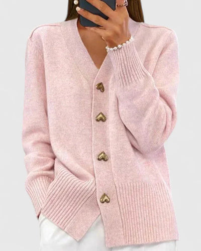 pink women’s cardigan sweater