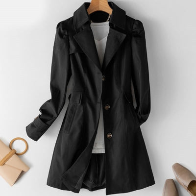 black women’s classic waterproof trenchcoat
