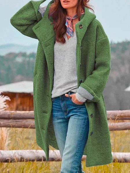 green women’s lightweight autumn coat