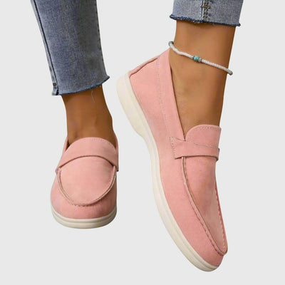 pink womens orthopedic loafers