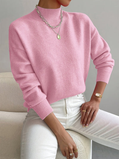 light pink womens turtleneck sweater
