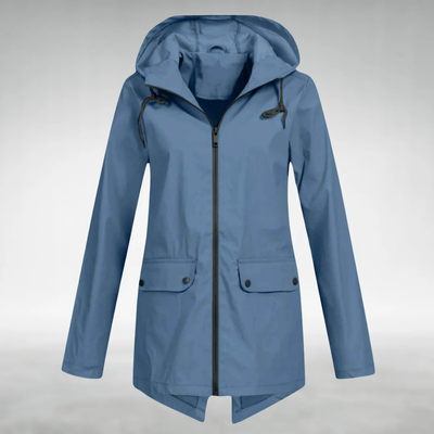 blue womens wind & waterproof jacket