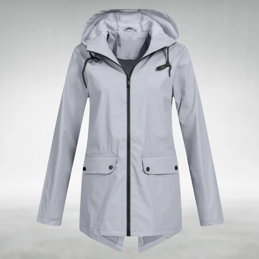 grey womens wind & waterproof jacket