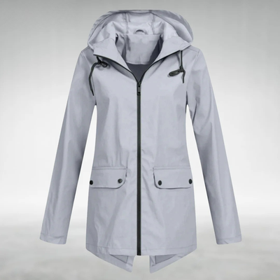 grey womens wind & waterproof jacket