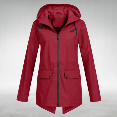 red womens wind & waterproof jacket