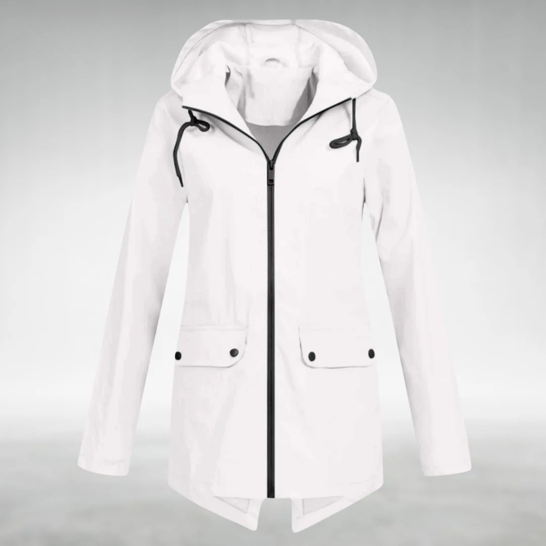 white womens wind & waterproof jacket