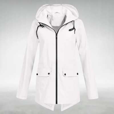 white womens wind & waterproof jacket